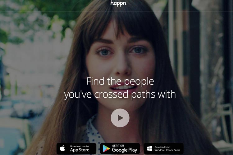 la home della app Happn