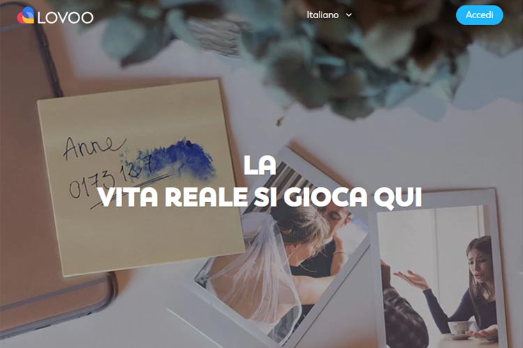 homepage del sito di dating Lovoo